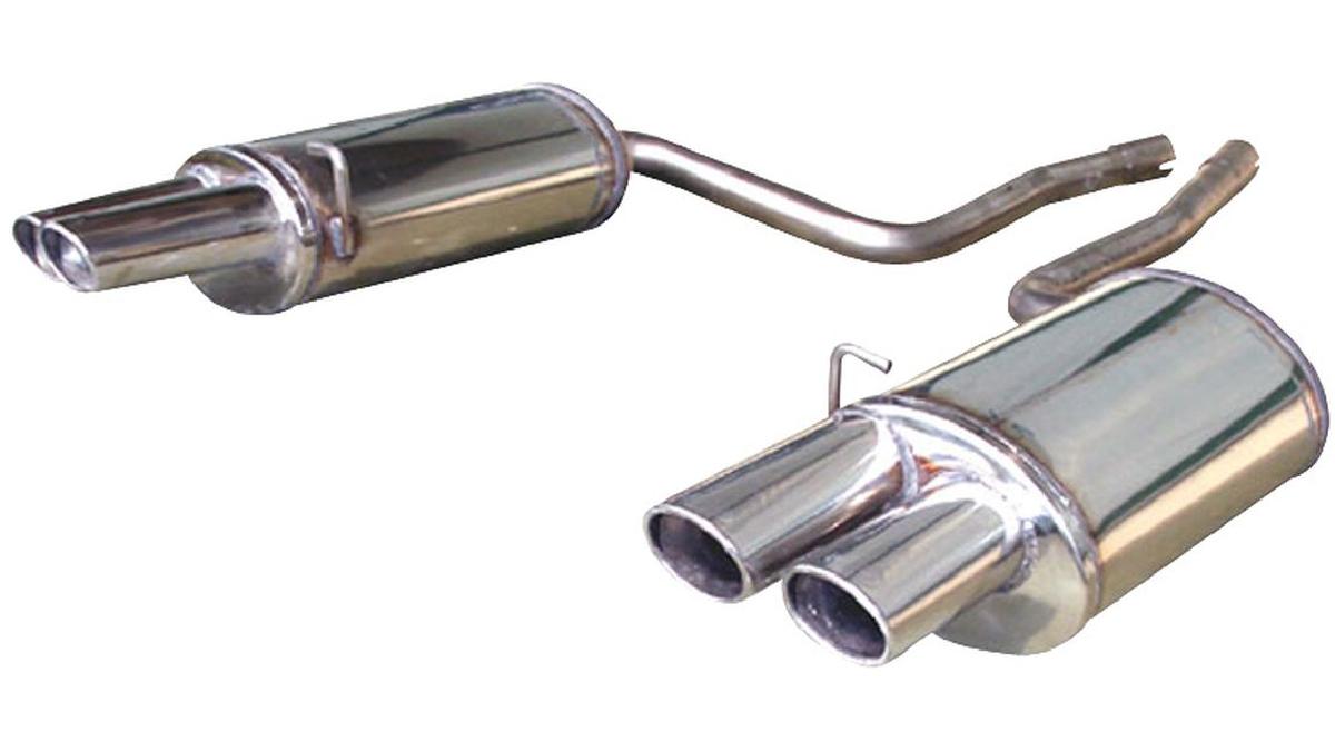 100%25+Inox+%C3%89chappement+Double+sur+mesure+pour+Audi+S4+4.2+V8+2004-+Droite%2FGauche+76mm